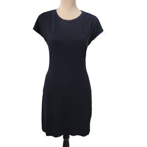 code x mode Size XS Black Short Sleeve T Shirt Dress with Pockets, Gently Used
